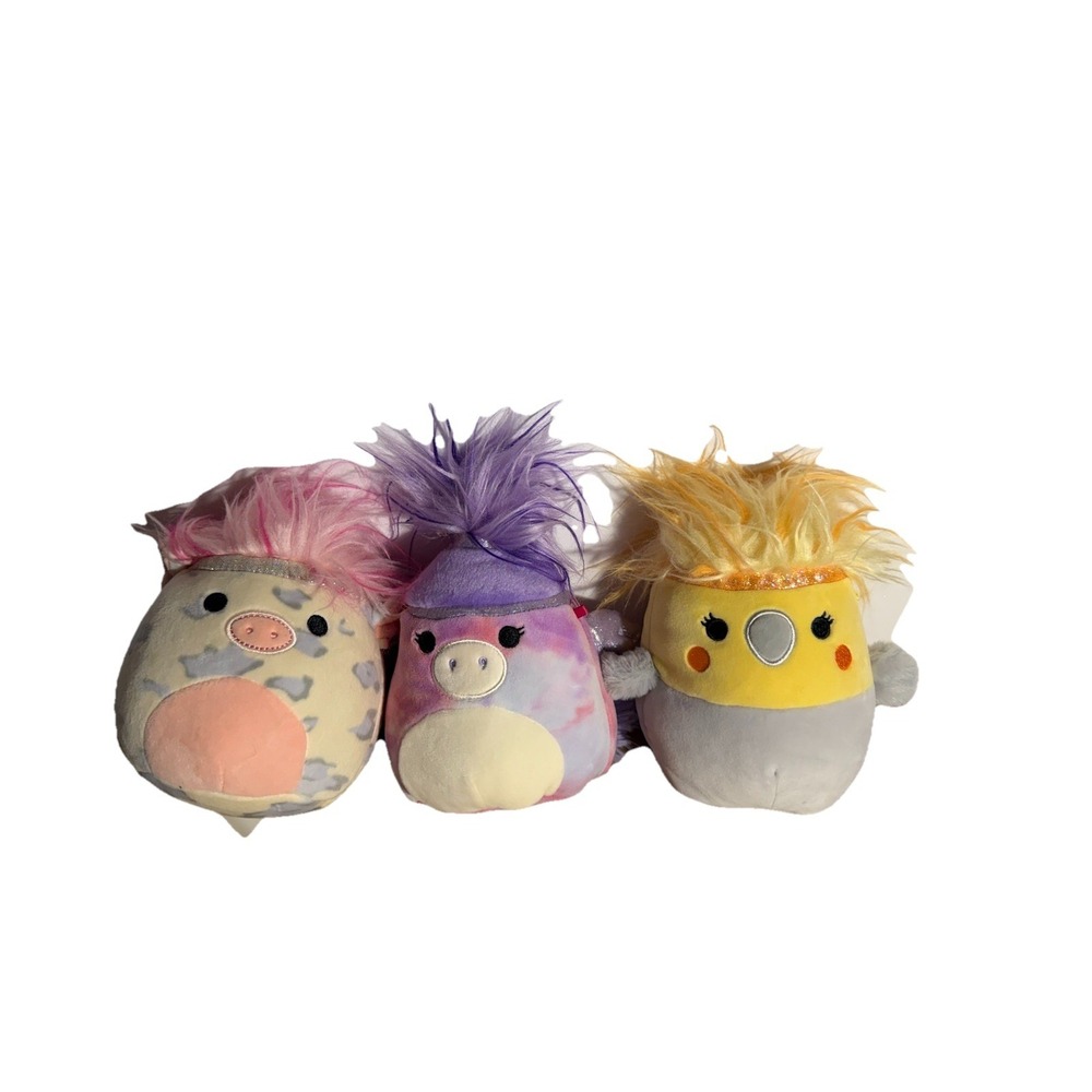 Squishmallows Squish-Doos, Charlize the Cockatiel, Willow the Pegasus, Pig,7"‎